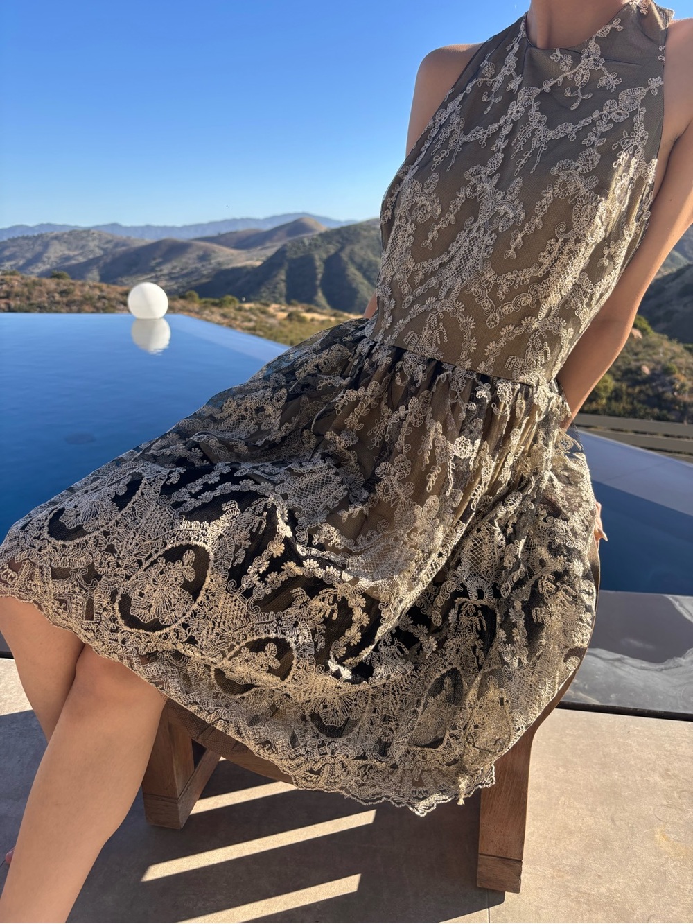 Romeo + Juliet Cotoure Fit and Flare Lace Dress